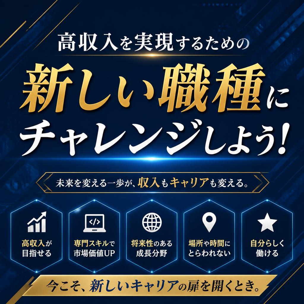 高収入を実現するための新しい職種にチャレンジしよう！