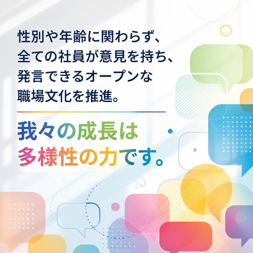 多様性を尊重した職場文化
