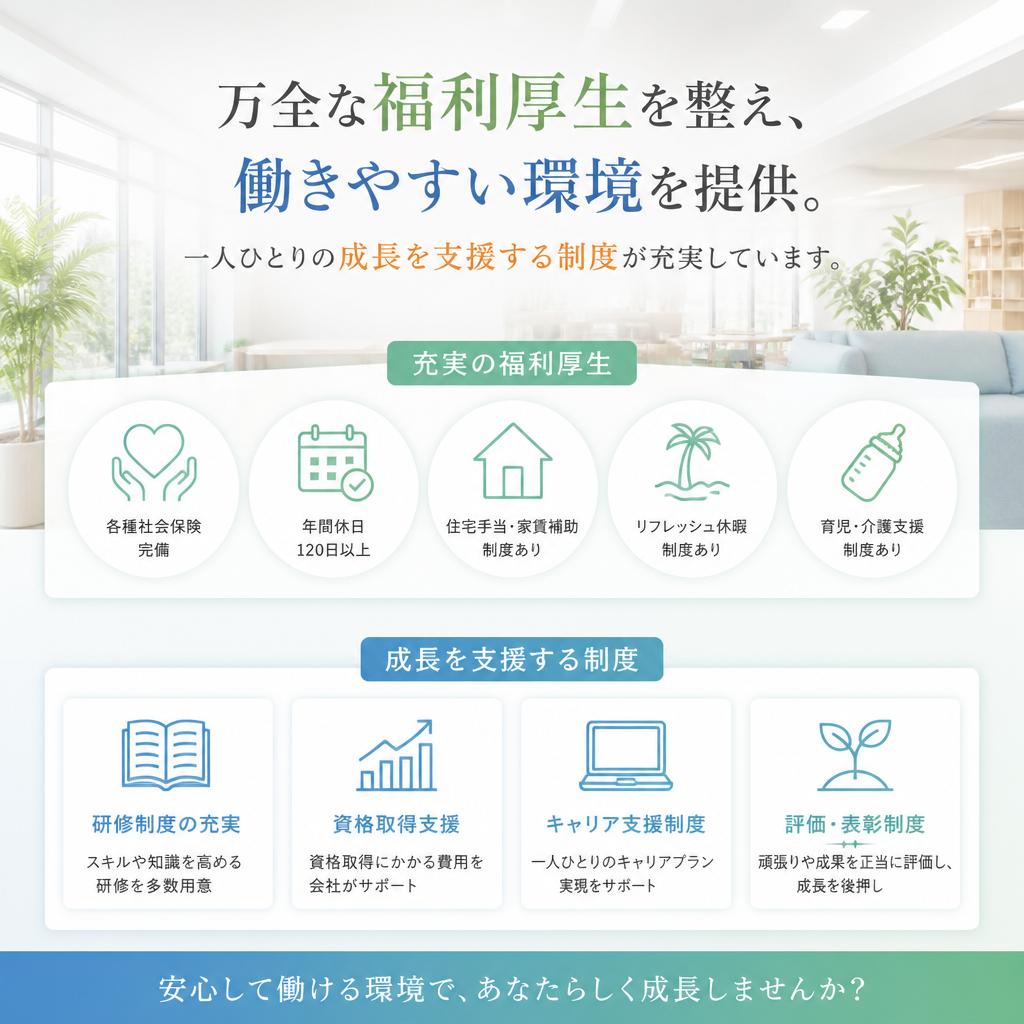 充実した福利厚生