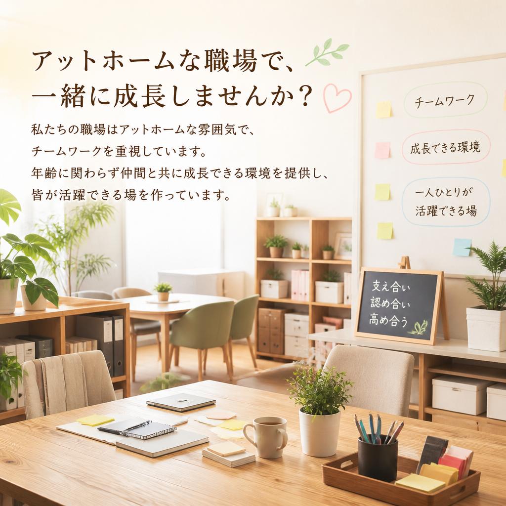 アットホームな職場環境