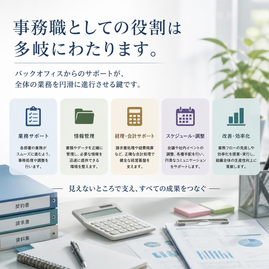 3. 事務職の職務内容: 多彩な業務で成長をサポート