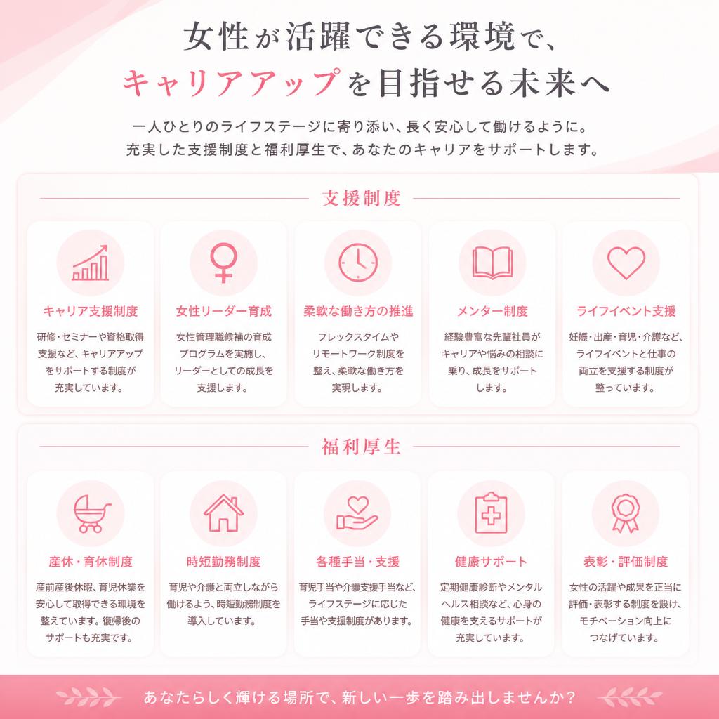 4. 女性が活躍する職場: 働きやすい環境づくり